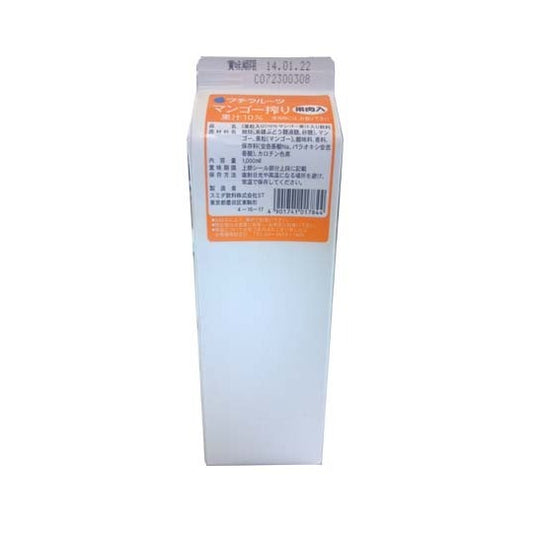 業務用 スミダ飲料 プチフルーツ　マンゴー絞り　果肉入 果汁10%　1.000ml